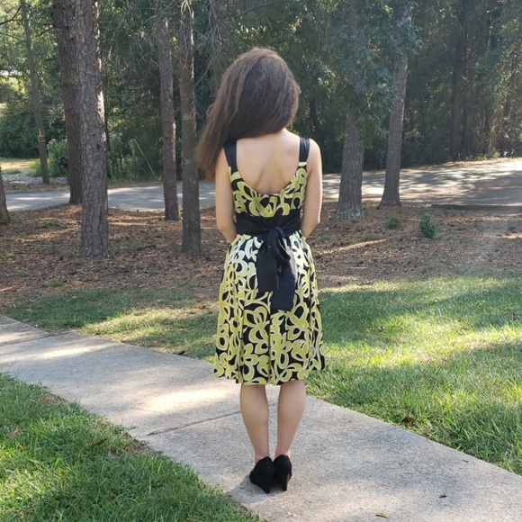 Beautiful colorful silk dress - Picture 4 of 6